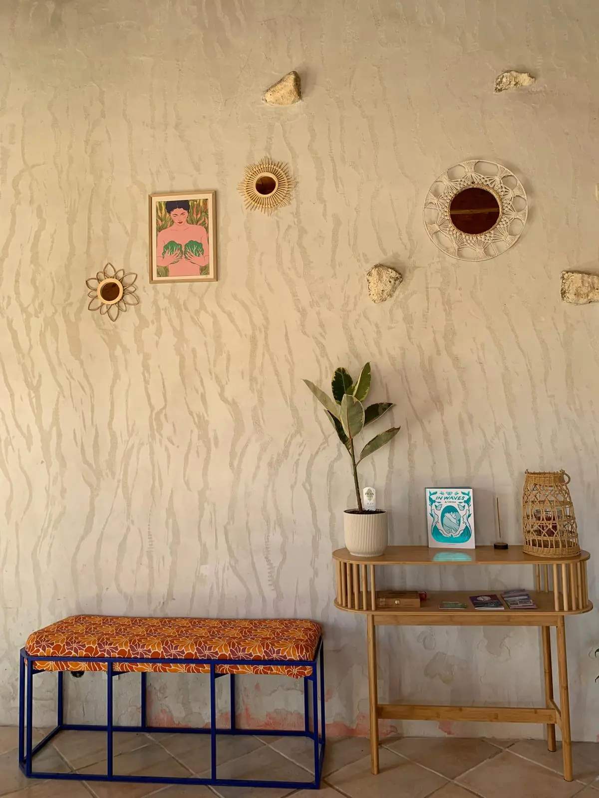 Entrée authentique et chaleureuse de la SurfHouse